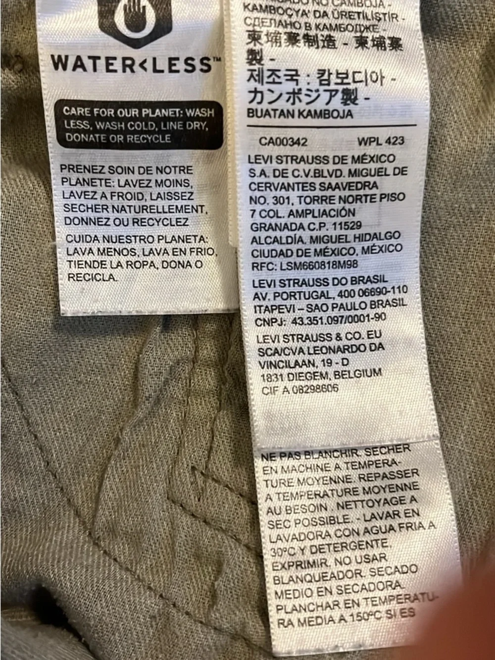 Levi's Straight Jeans - Olive Brown
